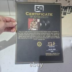 50 cent get rich or die tryin lp with signed athenticated certificate
