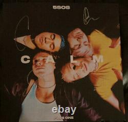 5SOS 5 Seconds Of Summer CALM Plus 1 Exclusive Pink Vinyl And Signed Lithograph