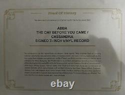 ABBA 7 Vinyl Album The Day Before You Came/Cassandra Hand Signed By All withCOA
