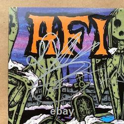 AFI Signed The Art Of Drowning Grey Marble Vinyl Record LP First Press Autograph