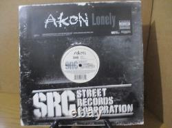 AKON authentic autographed/signed vinyl record 12 single. LONELY