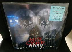 ALICE COOPER SIGNED in Person DETROIT STORIES VINYL Lp RECORD Autographed