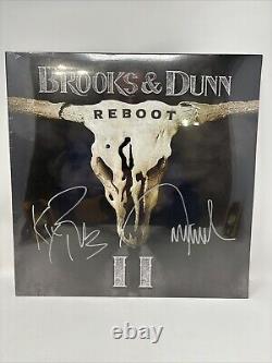 AUTOGRAPHED Brooks & Dunn REBOOT II Black Vinyl LP SIGNED NEW IN HAND