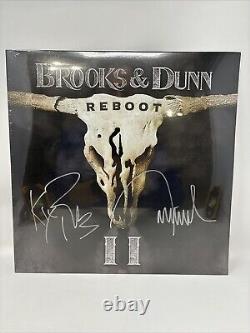 AUTOGRAPHED Brooks & Dunn REBOOT II Black Vinyl LP SIGNED NEW IN HAND