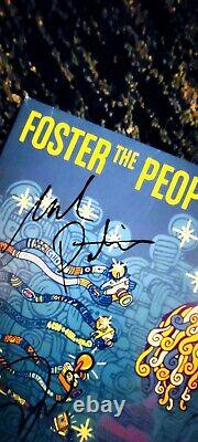 AUTOGRAPHED Foster The People Supermodel Band Signed Vinyl LP Record AWESOME