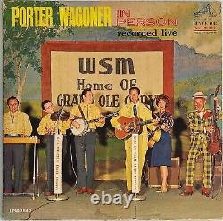 AUTOGRAPHED Porter Wagoner In Person Recorded Live Vinyl Record W7350A