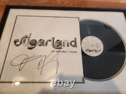 AUTOGRAPHED SUGARLAND Incredible Machine (LP VINYL) Framed