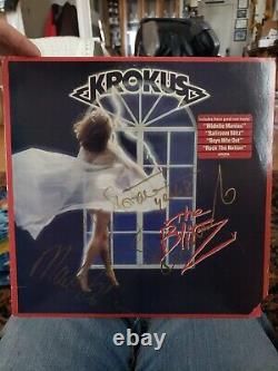 AUTOGRAPHED Vinyl Record KROKUS the blitz Vintage Original 1984