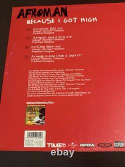 Afroman Because I Got High 12-inch LP Vinyl Record Rare Signed Autographed Album