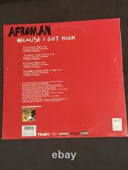 Afroman Because I Got High 12-inch LP Vinyl Record Rare Signed Autographed Album