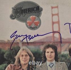 America Band Signed Hearts Album COA Exact Proof Autographed Vinyl Record