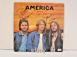 America-signed 2x- Homecoming 1972 Lp Vinyl-2nd Album-authenticated+hologram