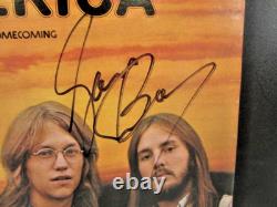 America-signed 2x- Homecoming 1972 Lp Vinyl-2nd Album-authenticated+hologram