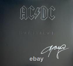 Angus Young Autographed Signed Ac/dc Back In Black Vinyl