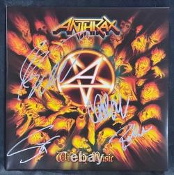 Anthrax Band all 4 withScott Ian Signed Vinyl Album LP Autographed Record Auto JSA