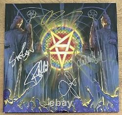 Anthrax For All Kings Purple Vinyl LP Signed by FULL Band Light Smudge CHEAP