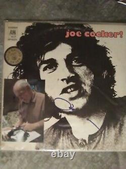 Autographed Joe cocker original pressed vinyl record by a&m records