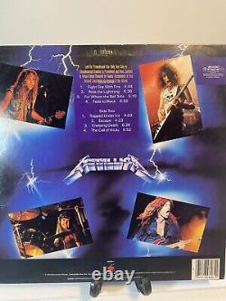 Autographed Metallica Ride The Lightning Vinyl Promo Copy