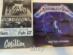 Autographed Metallica Ride The Lightning Vinyl Promo Copy