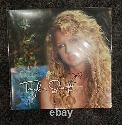Autographed taylor swift (limited rsd clear blue vinyl) signed self titled /250