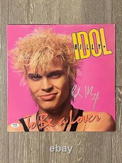BILLY IDOL Signed Autographed Alum Record Vinyl LP To Be A Lover PSA/COA