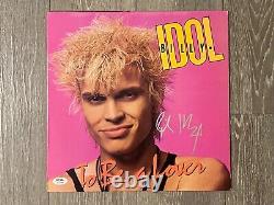 BILLY IDOL Signed Autographed Alum Record Vinyl LP To Be A Lover PSA/COA