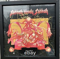 BLACK SABBATH Bloody SIGNED Vinyl LP Ozzy, Iommi, Ward, Geezer? Authenticated