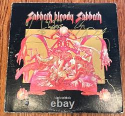 BLACK SABBATH Bloody SIGNED Vinyl LP Ozzy, Iommi, Ward, Geezer? Authenticated