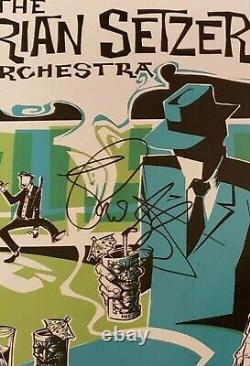 BRIAN SETZER Signed Auto Dirty Boogie LP with Proof