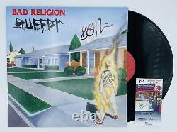 Bad Religion Signed Autographed Suffer Vinyl LP Record JSA COA