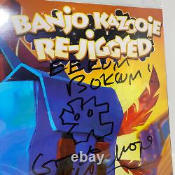 Banjo Kazooie Re-Jiggyed Vinyl Record LP Grunty Green Signed by Grant Kirkhope