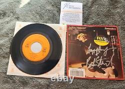 Barbra Streisand 45 Autographed Somewhere Not While I'm Around Vinyl Signed 7