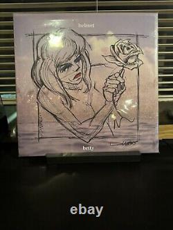Betty Helmet Vinyl LP IVC + SIGNED Lithograph Insert Insert Brand New