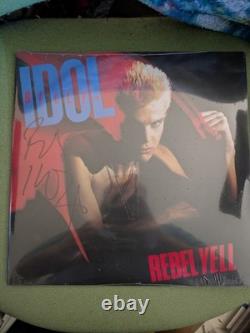 Billy Idol SIGNED Colored Vinyl 2 LP Rebel Yell EXPANDED Autographed IN HAND