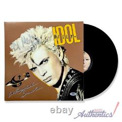 Billy Idol Signed Autographed Vinyl LP Whiplash Smile PSA/DNA Authenticated