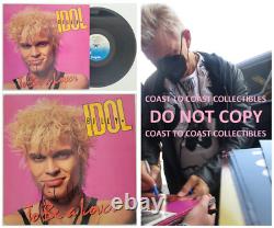 Billy Idol signed To Be A Lover album vinyl LP COA exact proof autographed