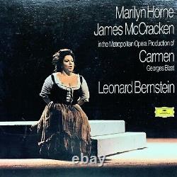 Bizet Carmen, Mairlyn Horne Autographed, 3 LP Set, McCracken Bernstein 2709 043