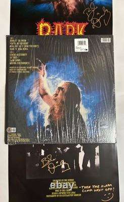 Bob Daisley Signed Ozzy Bark at the Moon Blue Vinyl Beckett Authentication