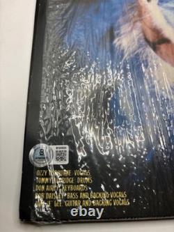 Bob Daisley Signed Ozzy Bark at the Moon Blue Vinyl Beckett Authentication