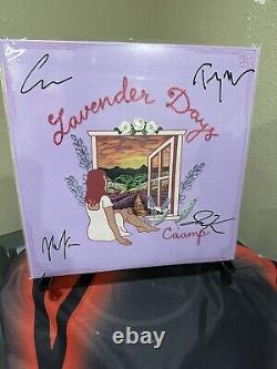 CAAMP LAVENDAR DAYS FULLY SIGNED PINK Vinyl Record Album. NEW