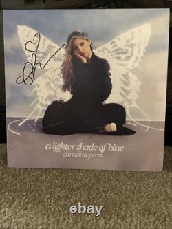 CHRISTINA PERRI Autographed VINYL LP RECORD A Lighter Shade of Blue & Auto Photo