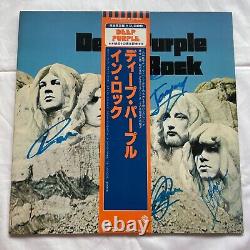 COA AUTOGRAPH Deep Purple P-6505W VINYL LP OBI JAPAN Signed Limited