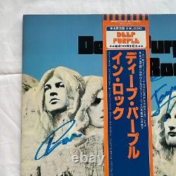 COA AUTOGRAPH Deep Purple P-6505W VINYL LP OBI JAPAN Signed Limited