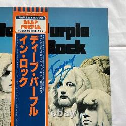 COA AUTOGRAPH Deep Purple P-6505W VINYL LP OBI JAPAN Signed Limited