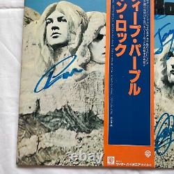 COA AUTOGRAPH Deep Purple P-6505W VINYL LP OBI JAPAN Signed Limited