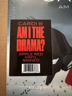 Cardi B AMI I THE DRAMA SIGNED VINYL ALBUM- sealed! Apple Red Edition