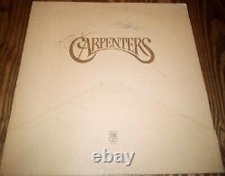 Carpenters Signed Karen Carpenter Richard Carpenter Autograph Vinyl Album LP