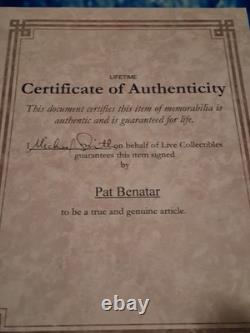 Certified Autographed Pat Benatar Precious Time Vynal 1981 Album