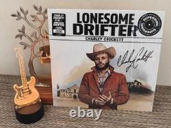 Charley Crockett COVER Signed Lonesome Drifter Vinyl Autographed Record