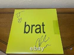 Charli Xcx Brat Personally Signed Pink Splatter Vinyl